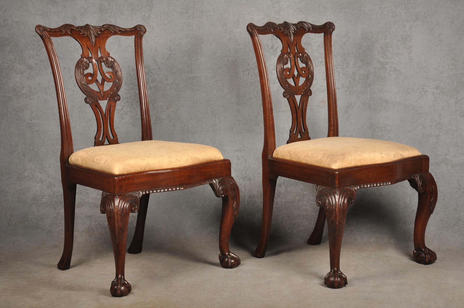 Fine Pair of George II Mahogany Side Chairs (1 of 14) Fine Pair of George II Mahogany Side Chairs (1 of 14)