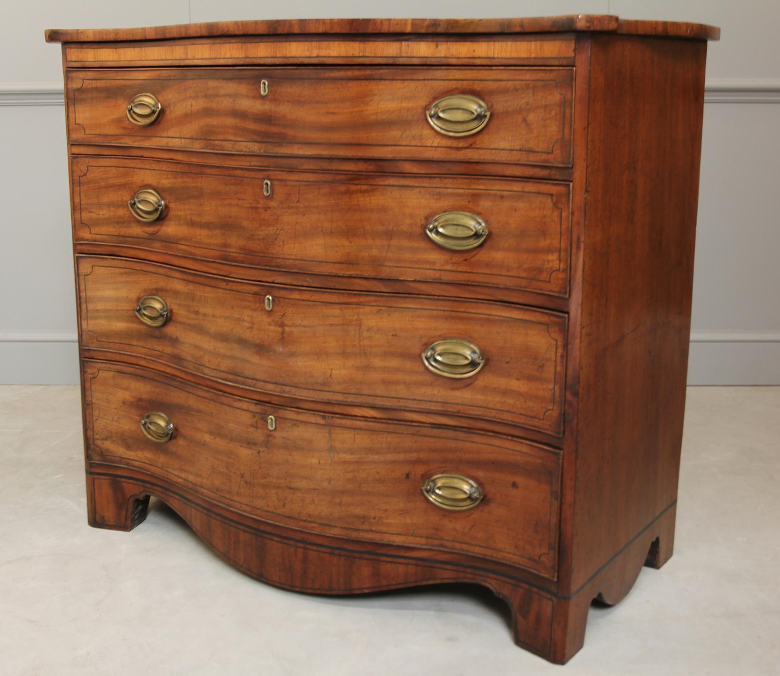 George III Serpentine Chest of Drawers (1 of 12)