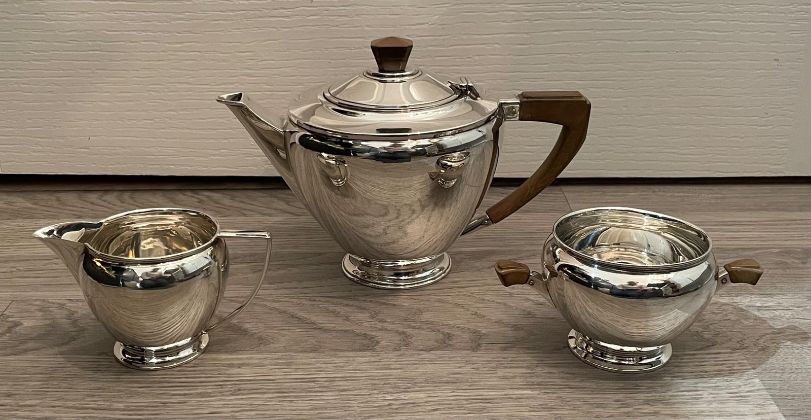 Art Deco Solid Silver Tea Set, 1932 (1 of 10) Art Deco Solid Silver Tea Set, 1932 (1 of 10)