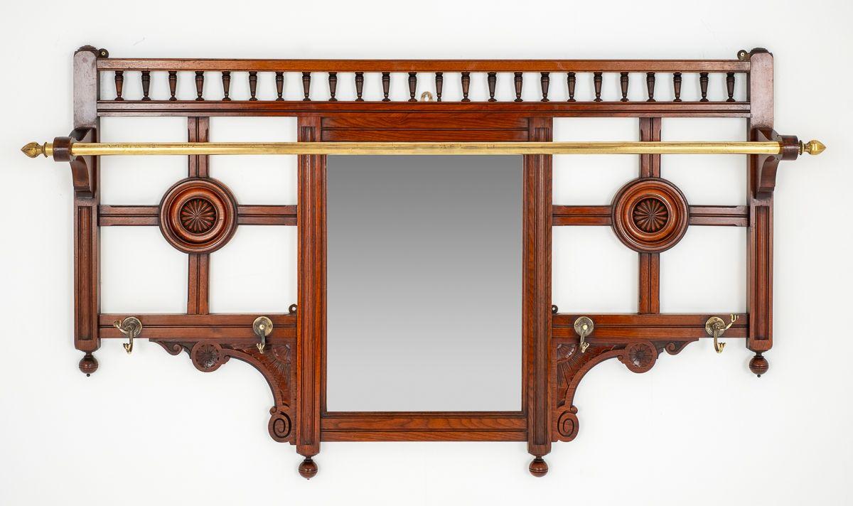 Victorian Mahogany Hall Tree (1 of 5)