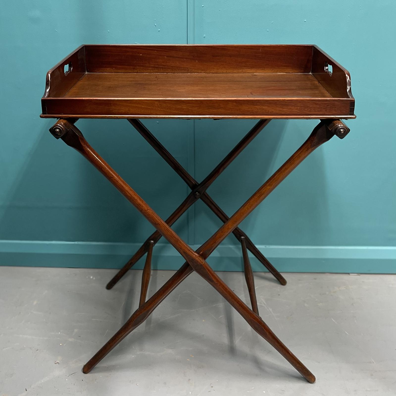 Regency Mahogany Butlers Tray on Stand (1 of 9) Regency Mahogany Butlers Tray on Stand (1 of 9)