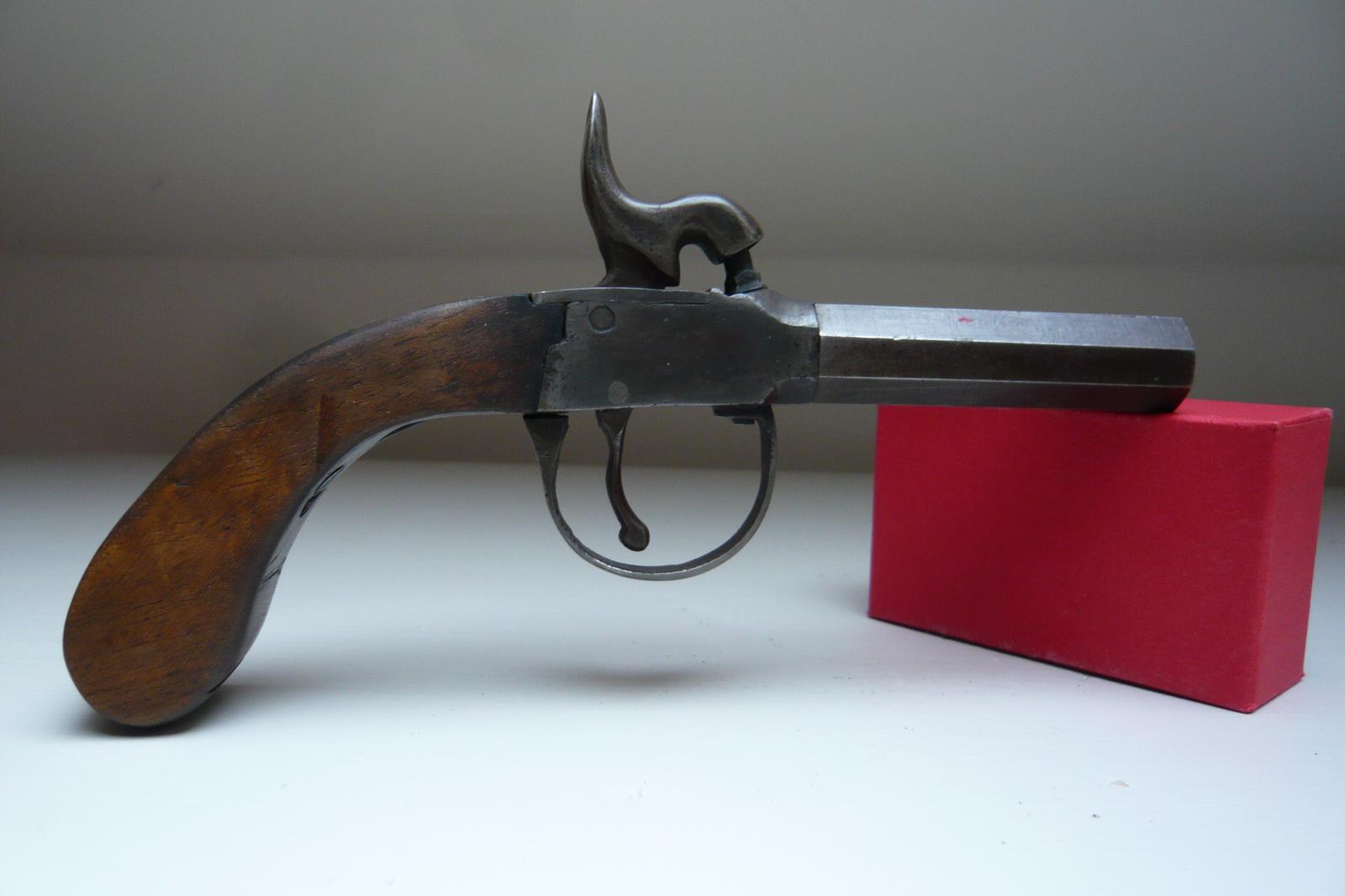 Antique Box Lock Percussion Pocket Pistol (1 of 10)