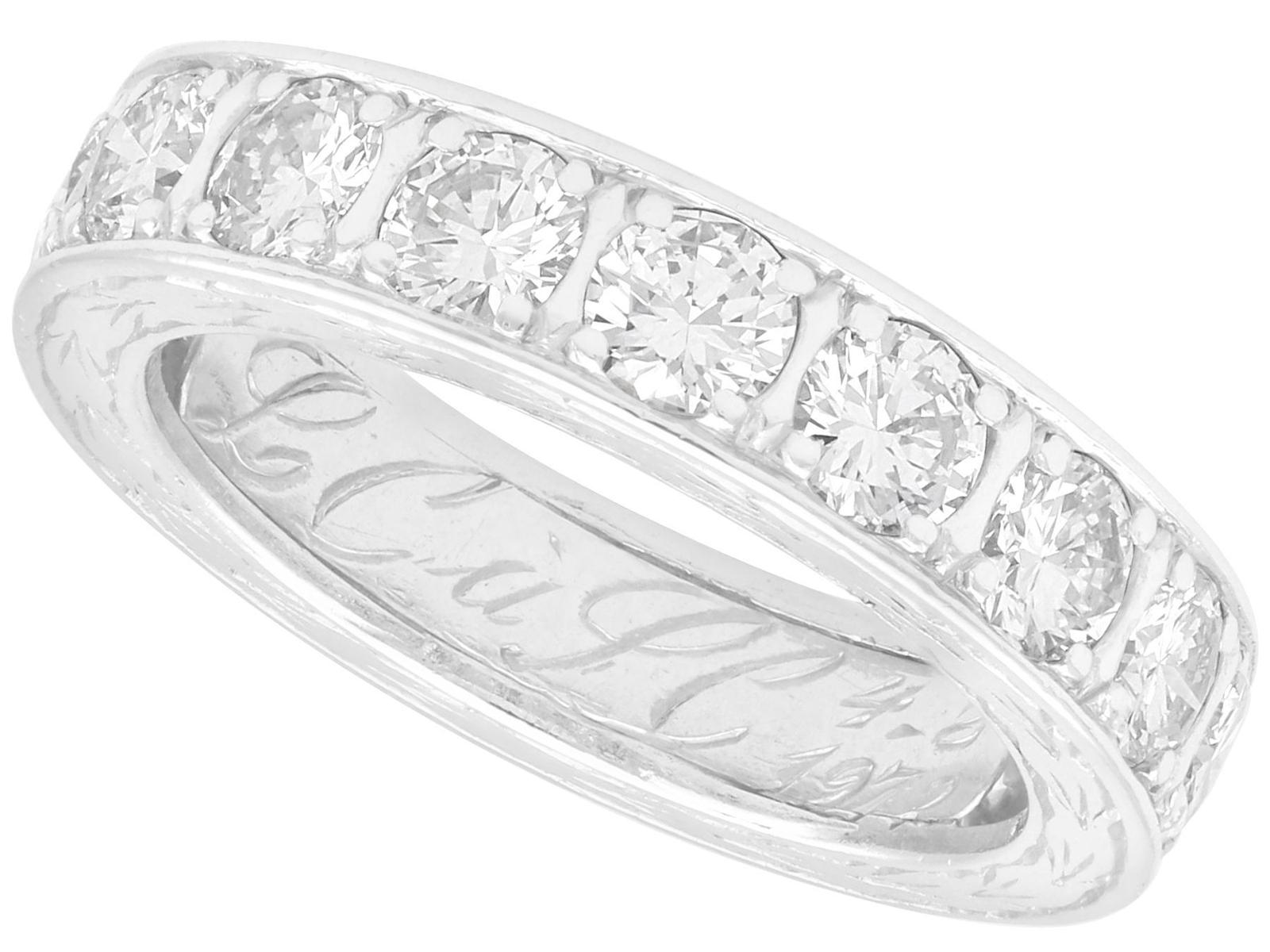 2.89ct Diamond & Platinum Full Eternity Ring c.1935 (1 of 9)