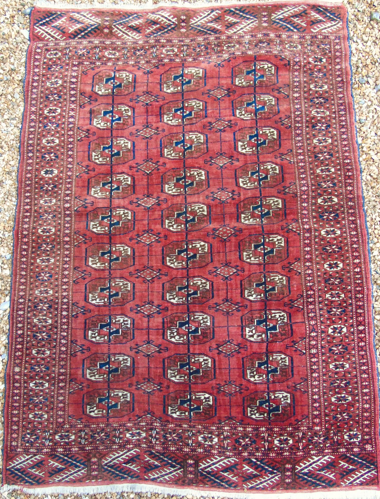 Antique Tekke Turkman Carpet (1 of 6)