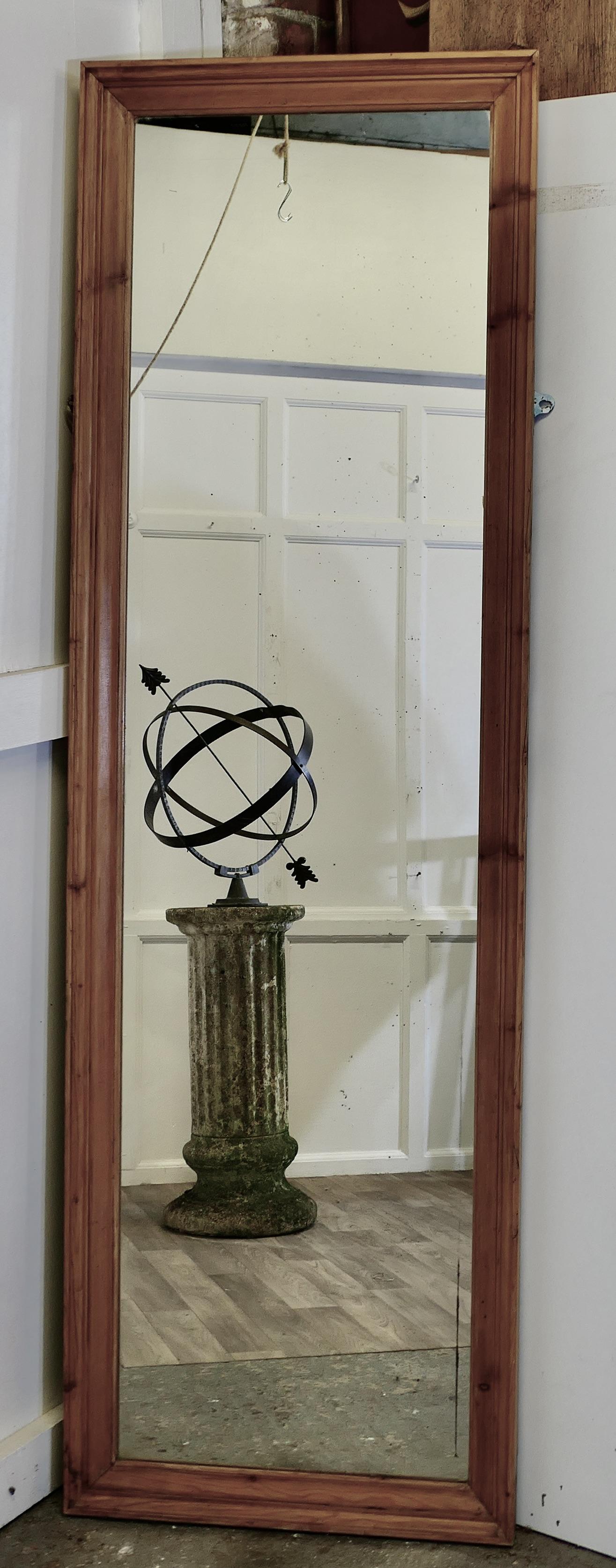 Full Length Pine Wall Mirror with Moulded Pine Frame (1 of 7)