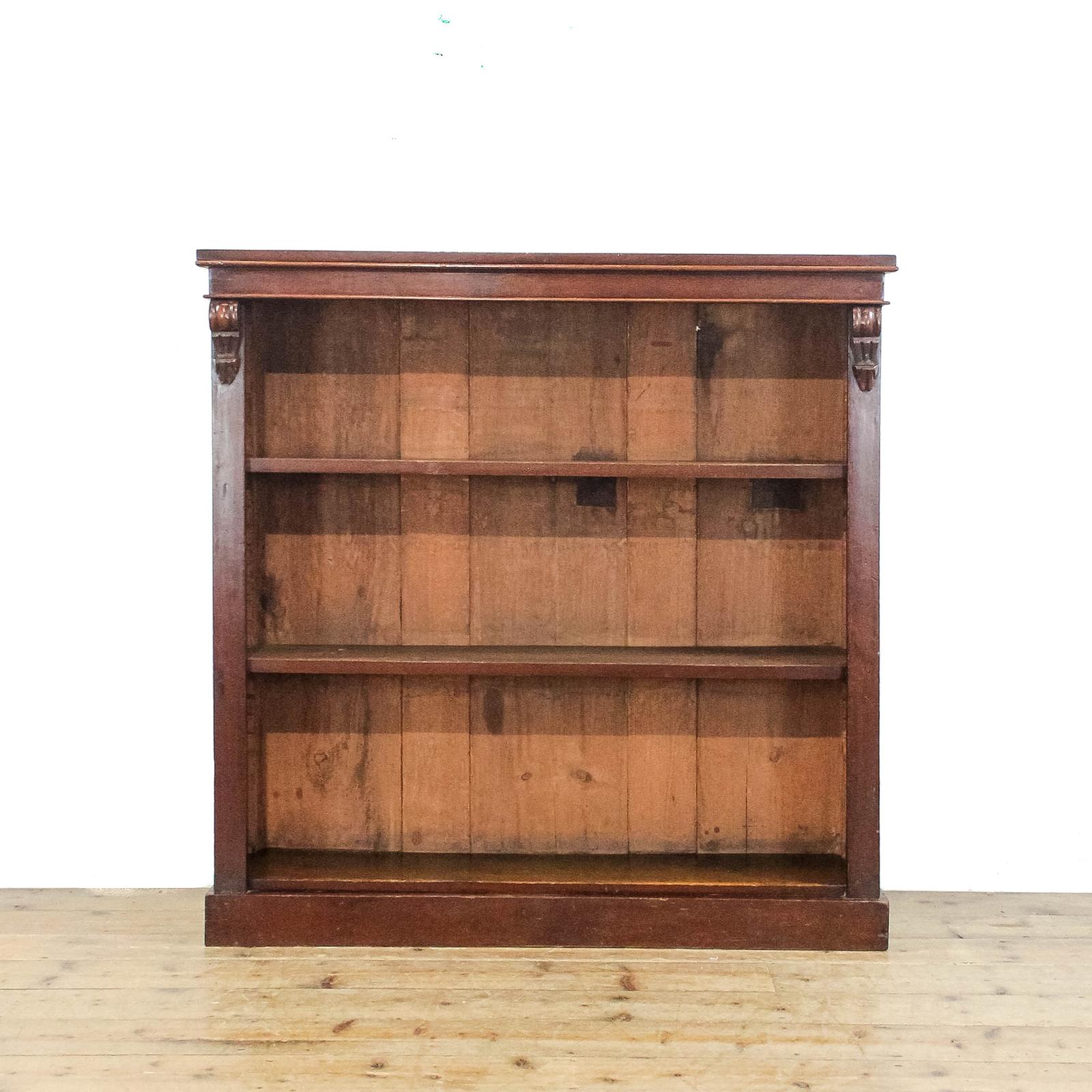 Antique Victorian Mahogany Open Bookcase (1 of 10)