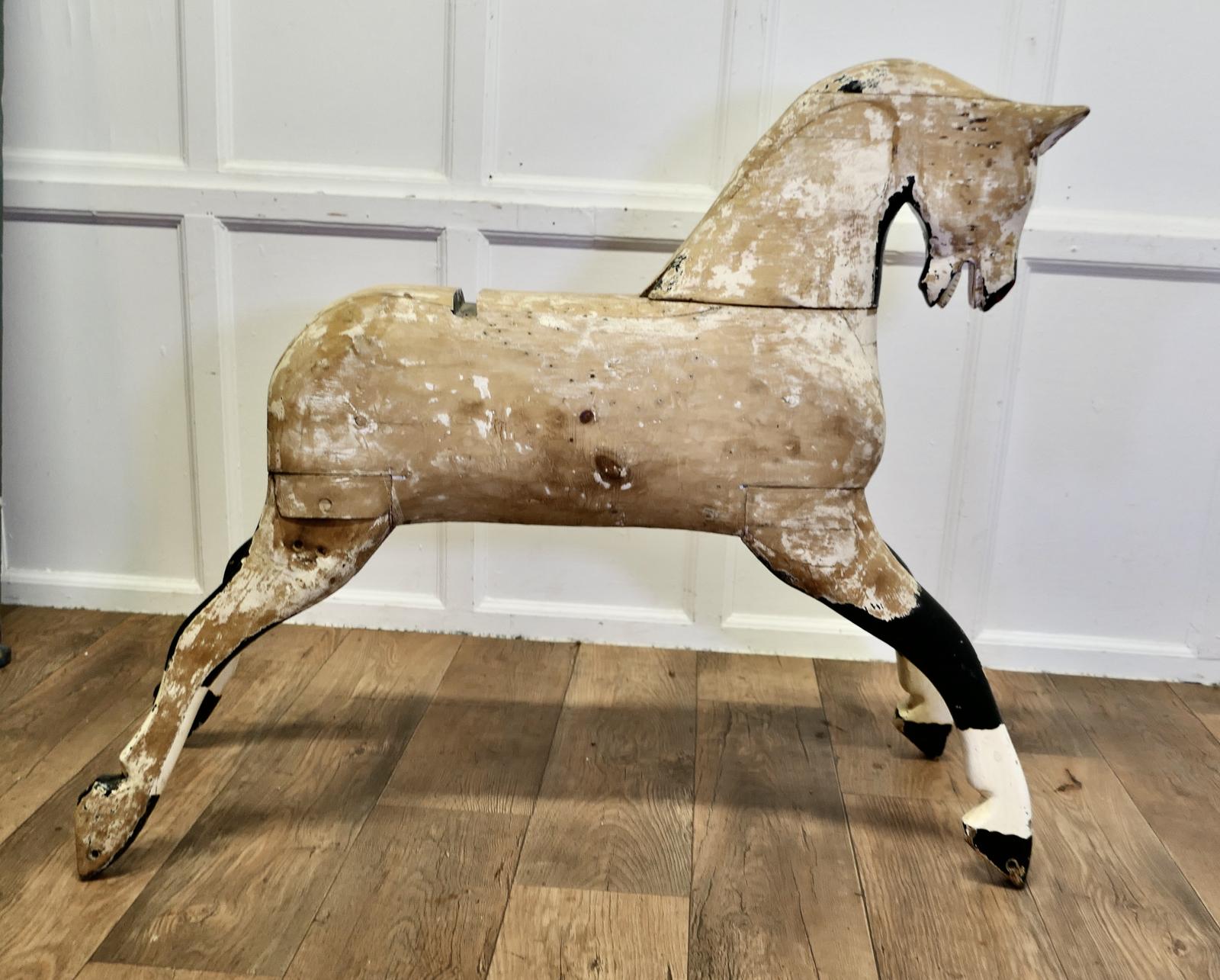 Large Early 20th Century Pine Horse (1 of 10) Large Early 20th Century Pine Horse (1 of 10)