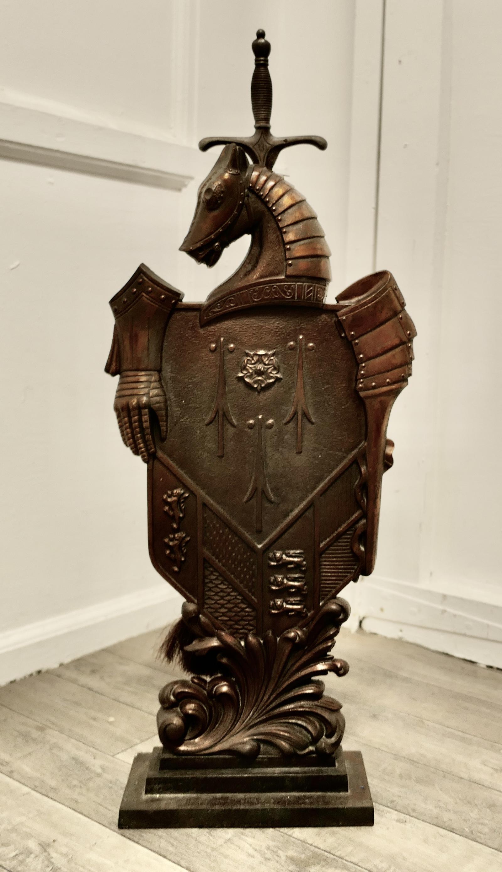 Iron Knight & Horse Armoured Companion Set / Fire Tools (1 of 11)