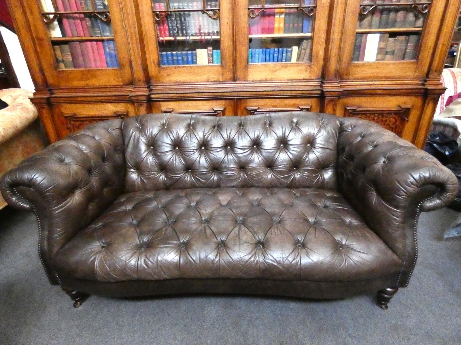 Leather Chesterfield Sofa (1 of 7)