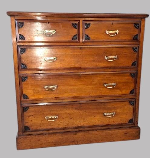Late 19th Century Walnut Chest of Drawers - main image