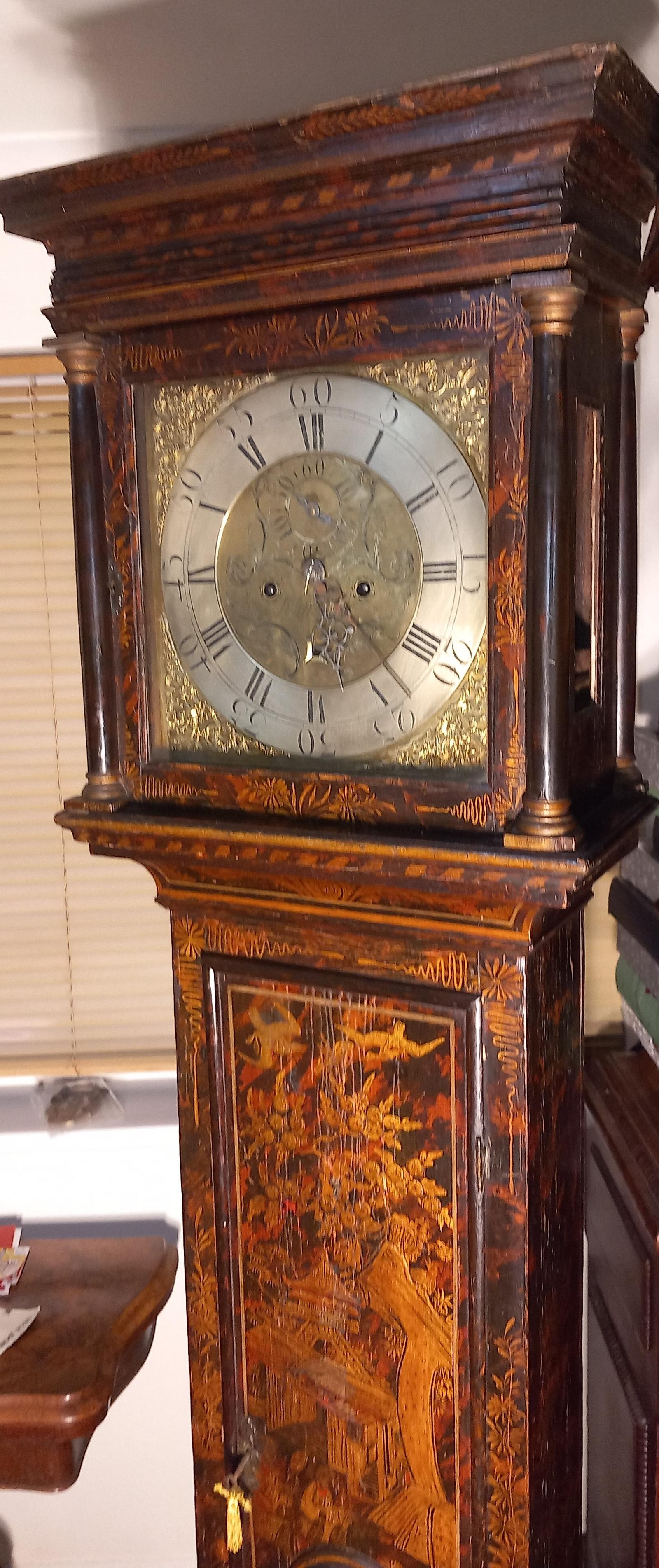 Lacquered  8 Day Longcase / Grandfather Clock (1 of 8)