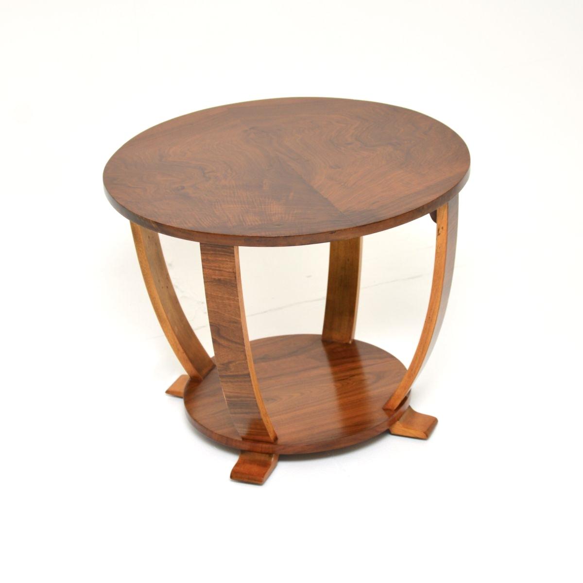 Art Deco Figured Walnut Occasional Side / Coffee Table (1 of 7) Art Deco Figured Walnut Occasional Side / Coffee Table (1 of 7)