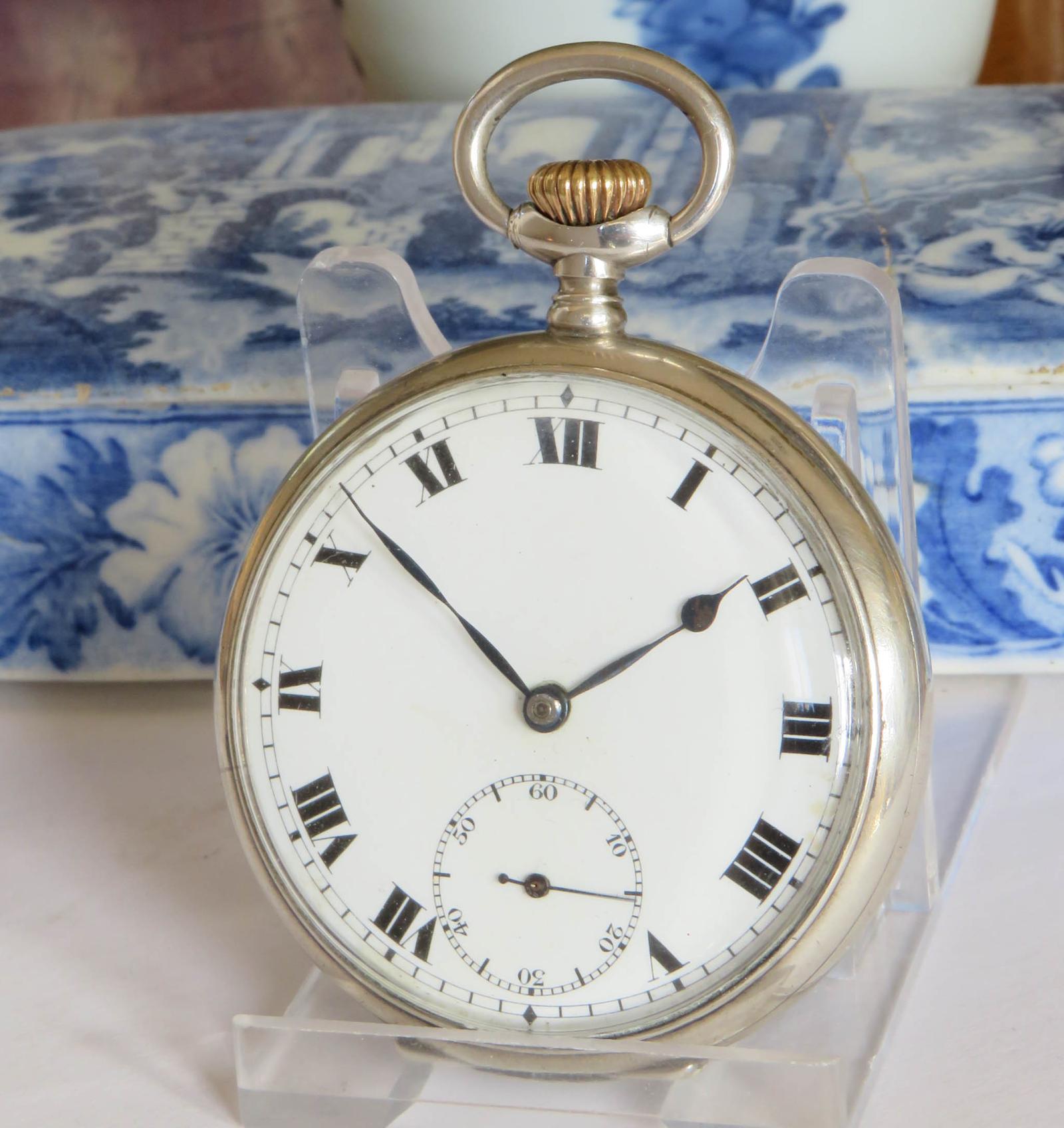 Pocket Watch: Antique Swiss Silver Pocket Watch 1917 (1 of 5) Pocket Watch: Antique Swiss Silver Pocket Watch 1917 (1 of 5)