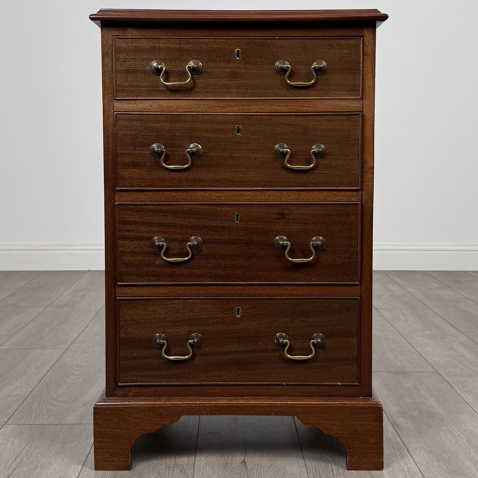 Antique 19th Century Small Mahogany Chest Of Drawers (1 of 11)