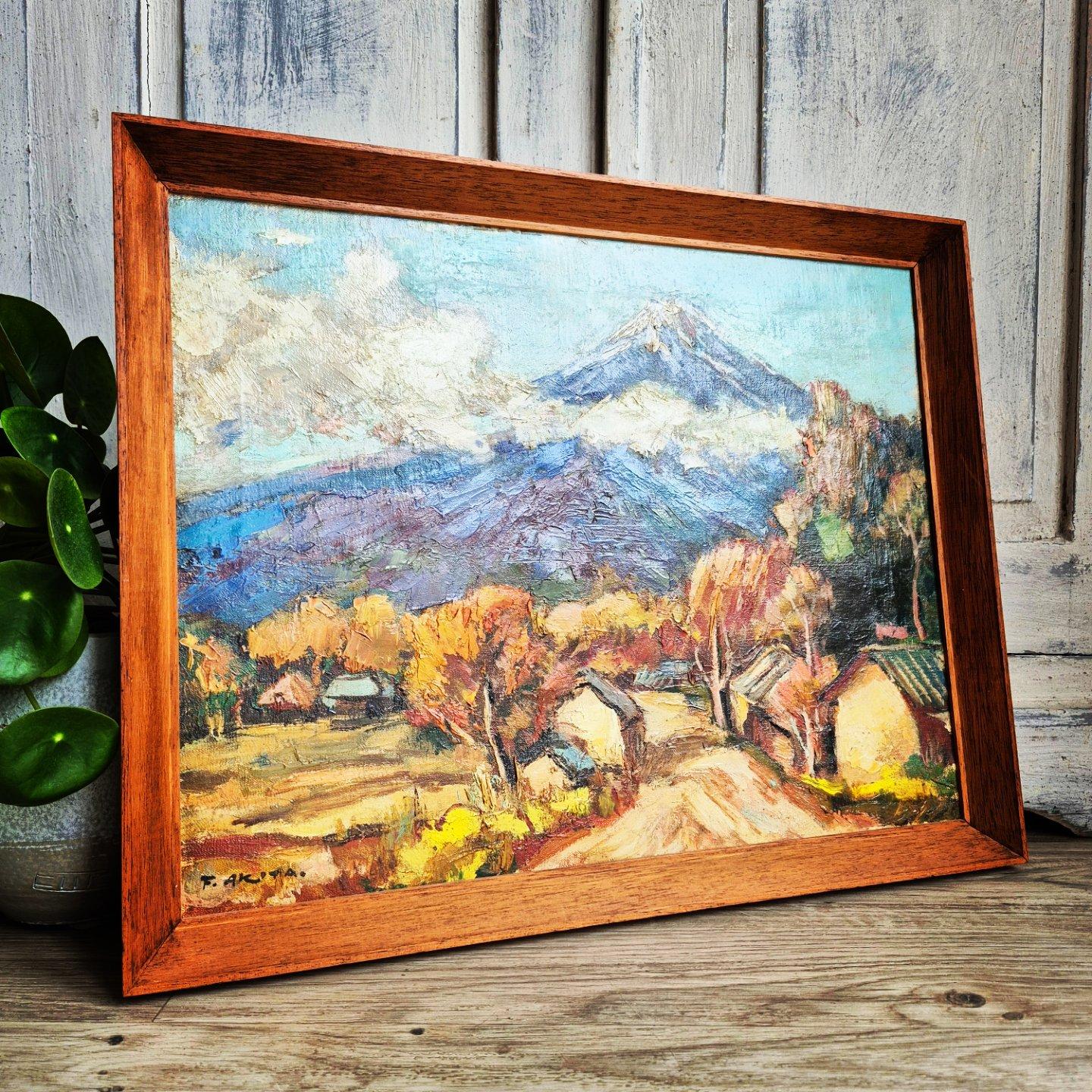 Vintage Japanese Painting Of Mount Fuji, Landscape Painting (1 of 17)