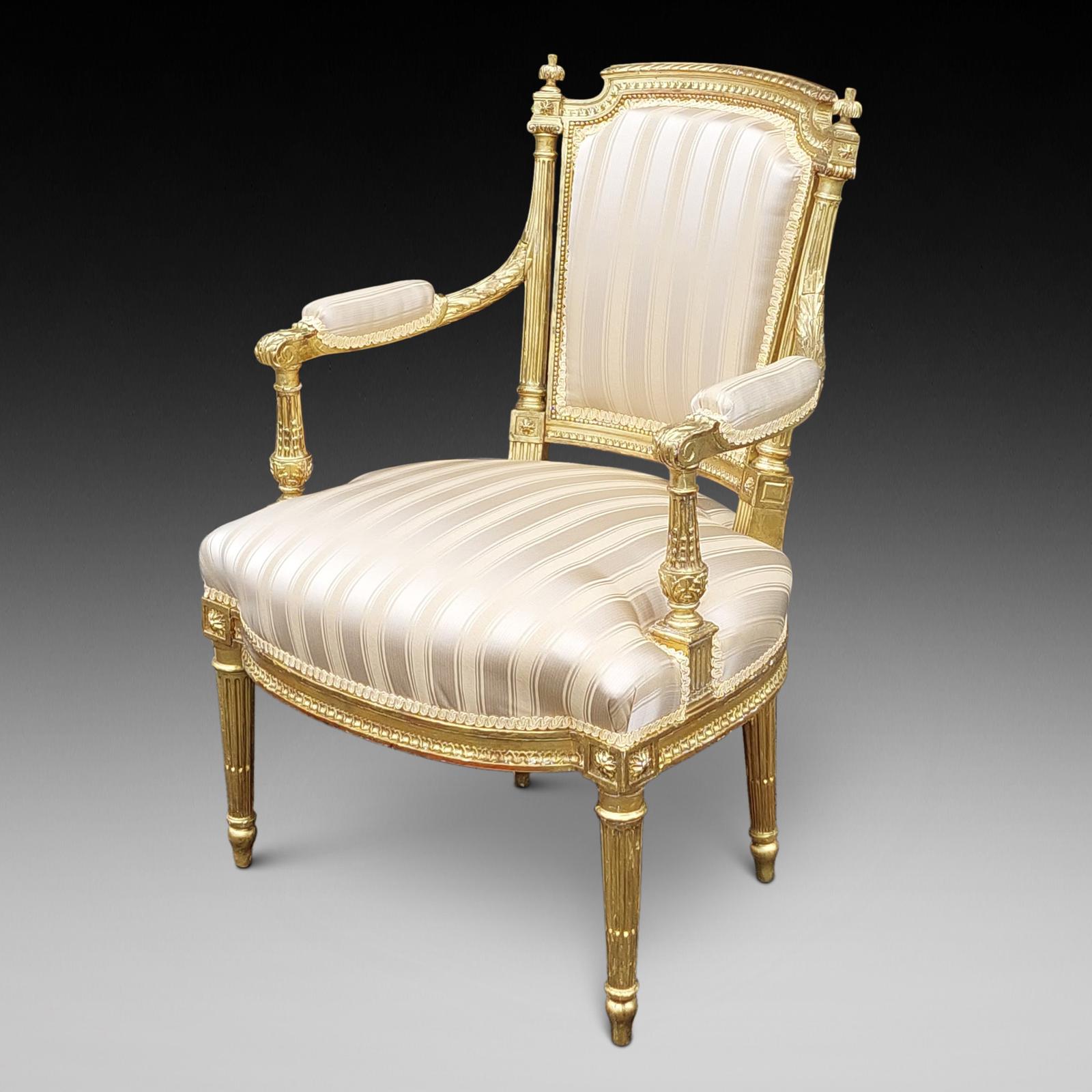 Mid Victorian Giltwood Fauteuil Armchair (1 of 10) Mid Victorian Giltwood Fauteuil Armchair (1 of 10)