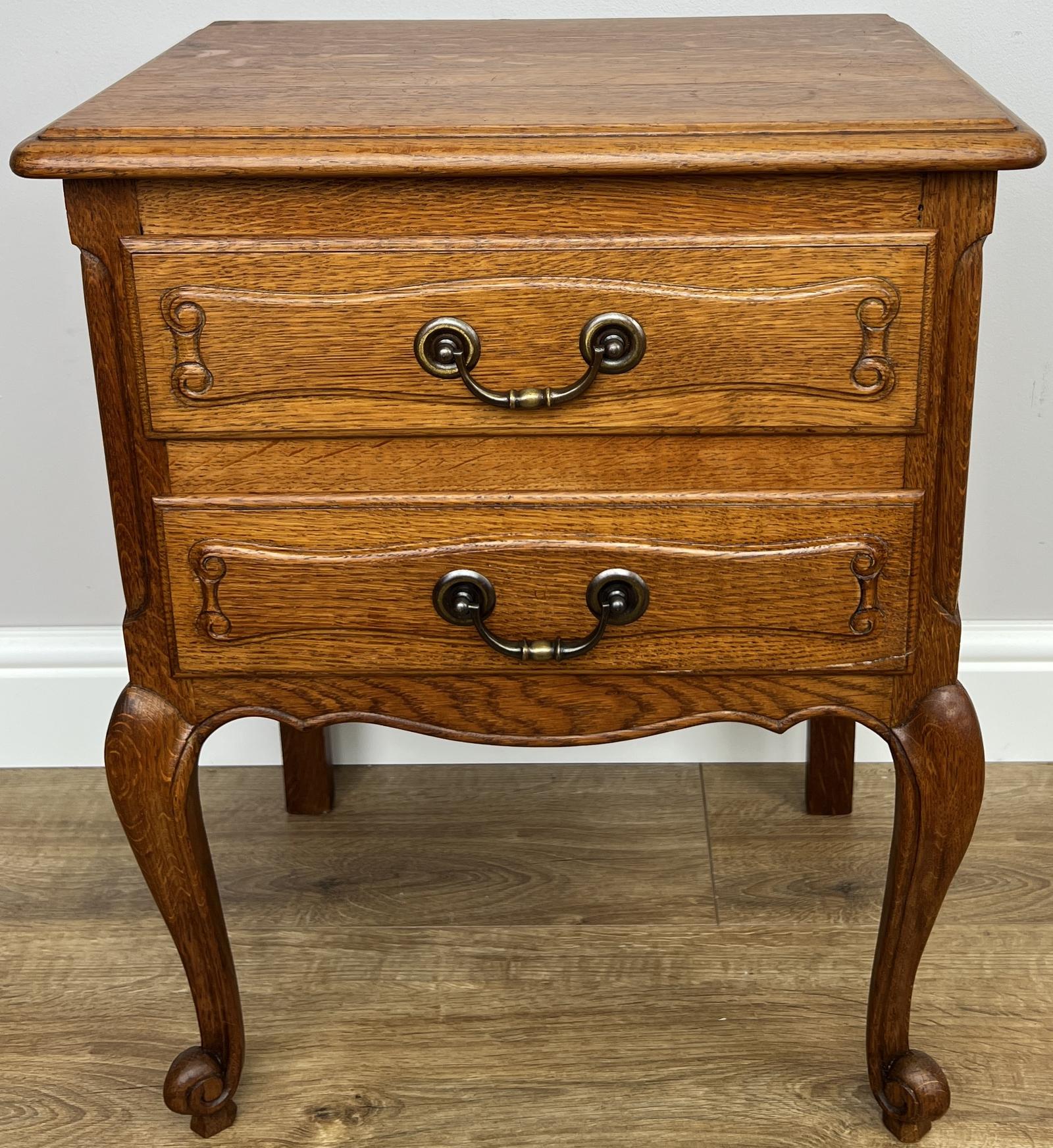 Bedside Table Vintage French Nightstand Oak Carved Cabinet (1 of 11) Bedside Table Vintage French Nightstand Oak Carved Cabinet (1 of 11)