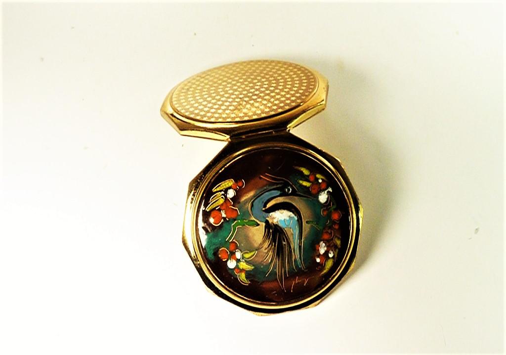 1960s Vintage Ceramic Stratton Brand Compact Mirror (1 of 6)