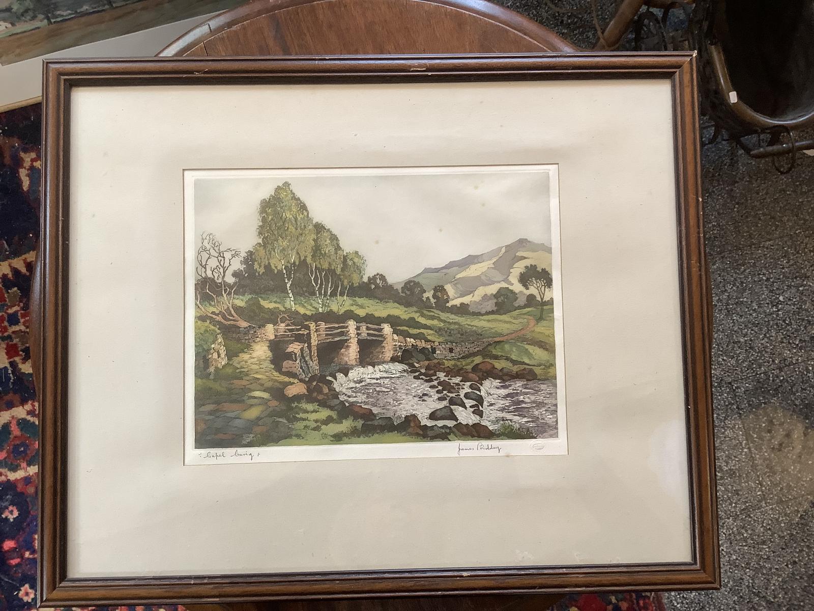 James Priddey: Aquatint of Capel Curig, Snowdonia (1 of 5) James Priddey: Aquatint of Capel Curig, Snowdonia (1 of 5)