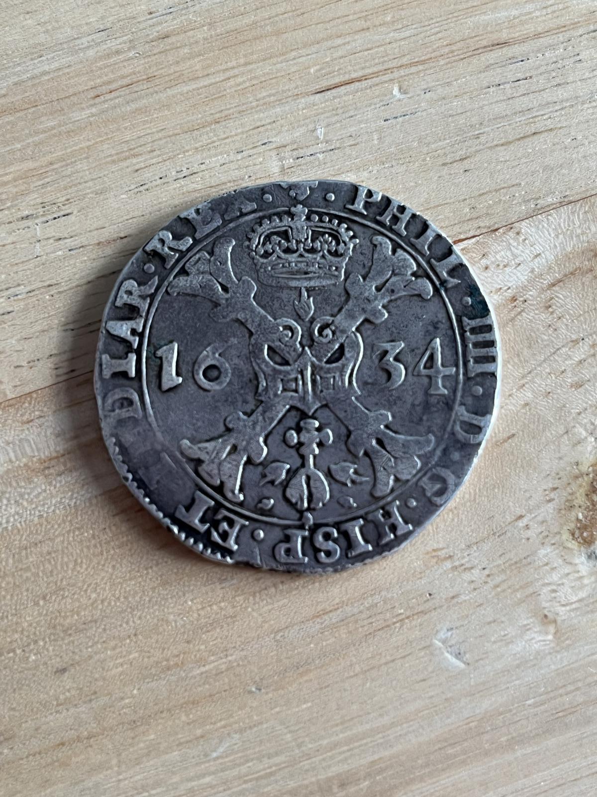 Silver 1634 Patagon - Philip IV - Spanish Netherlands / Brabant (1 of 9)