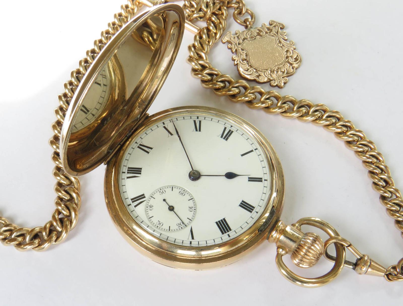 Pocket Watch : Antique Waltham Full Hunter Pocket Watch and Chain (1 of 6) Pocket Watch : Antique Waltham Full Hunter Pocket Watch and Chain (1 of 6)
