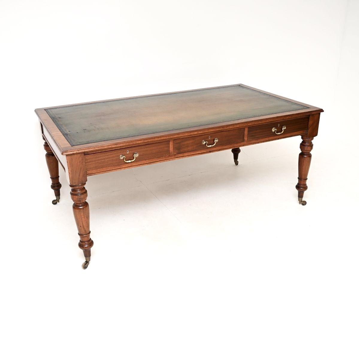 Large Antique Victorian Solid Walnut Library Table / Desk (1 of 12) Large Antique Victorian Solid Walnut Library Table / Desk (1 of 12)