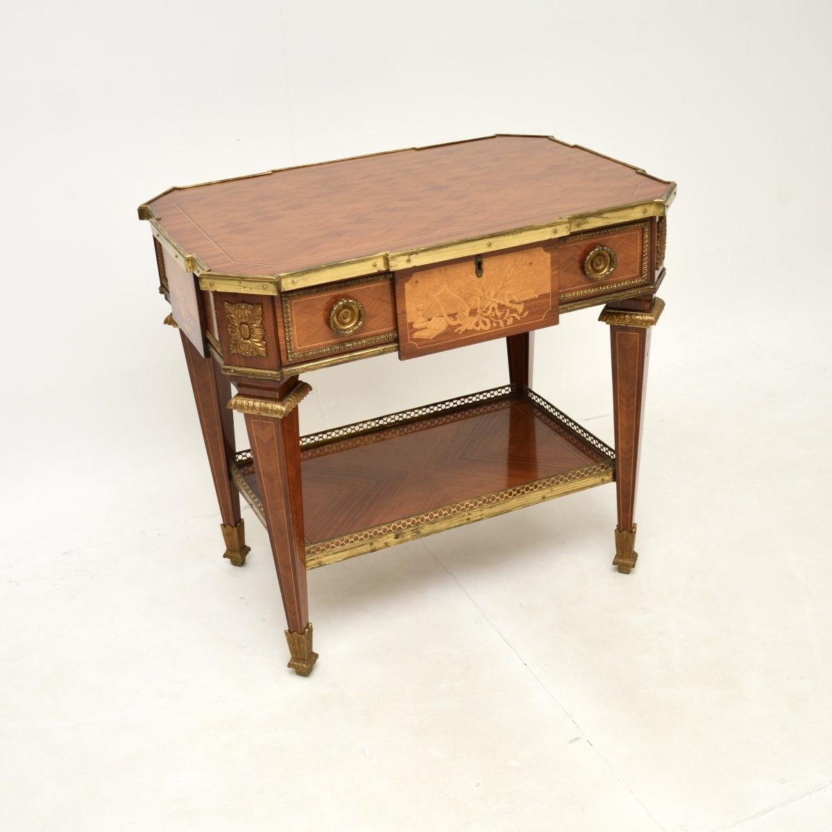 Antique French Inlaid Marquetry Occasional Table (1 of 10) Antique French Inlaid Marquetry Occasional Table (1 of 10)