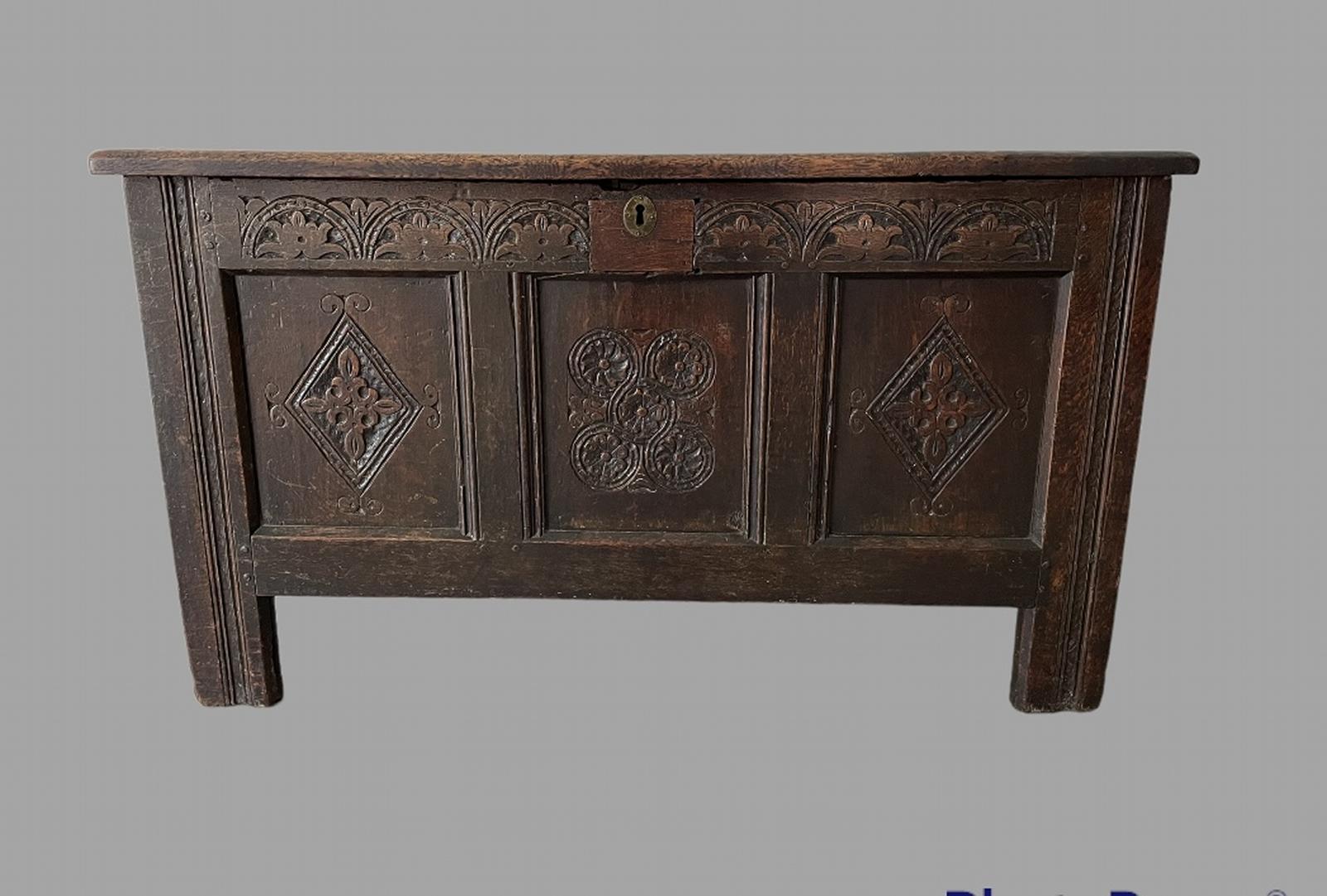 Jacobean Oak Coffer (1 of 5) Jacobean Oak Coffer (1 of 5)