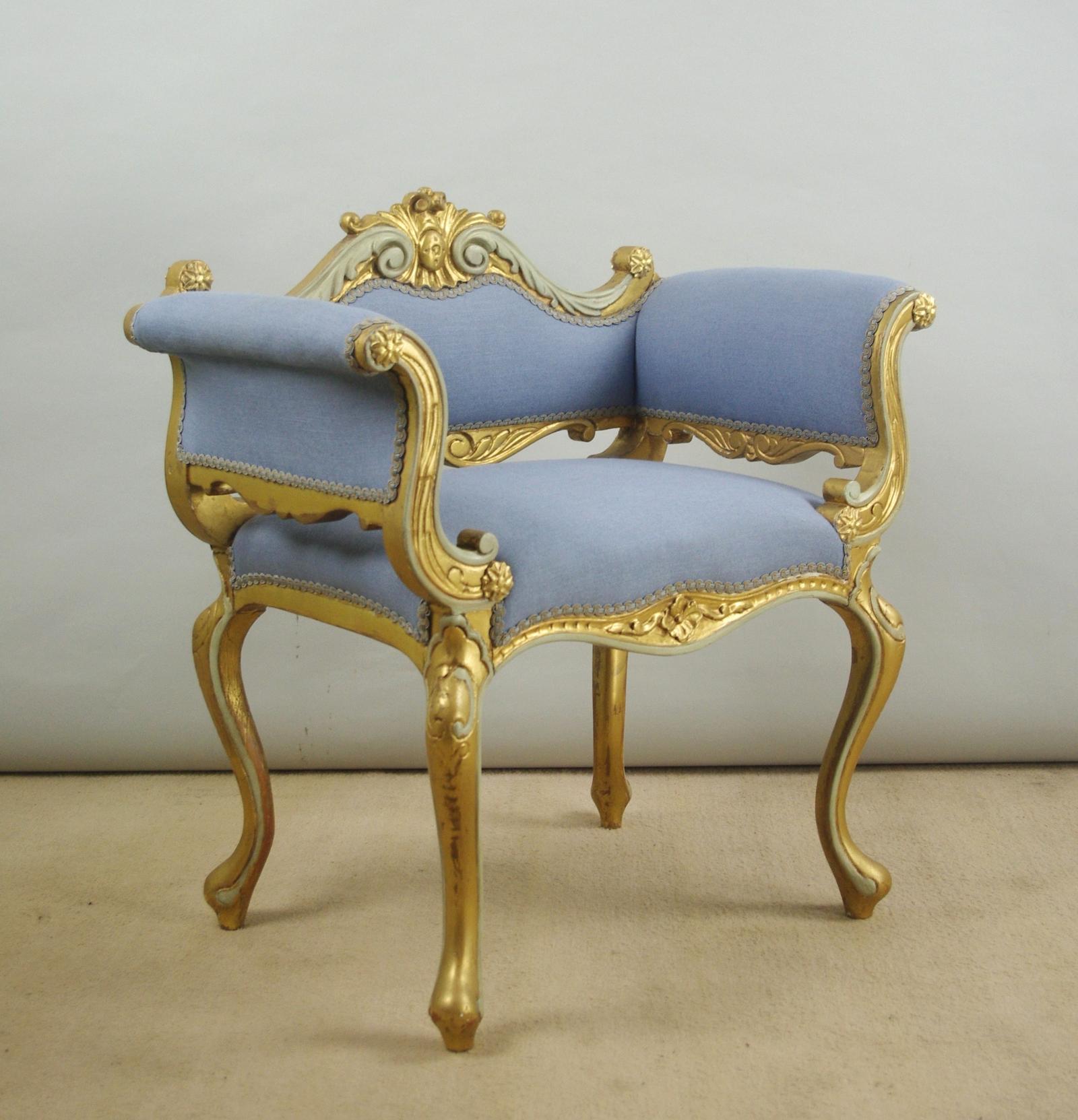 19th Century French Gilt Occasional Chair with Scroll Arms (1 of 15) 19th Century French Gilt Occasional Chair with Scroll Arms (1 of 15)