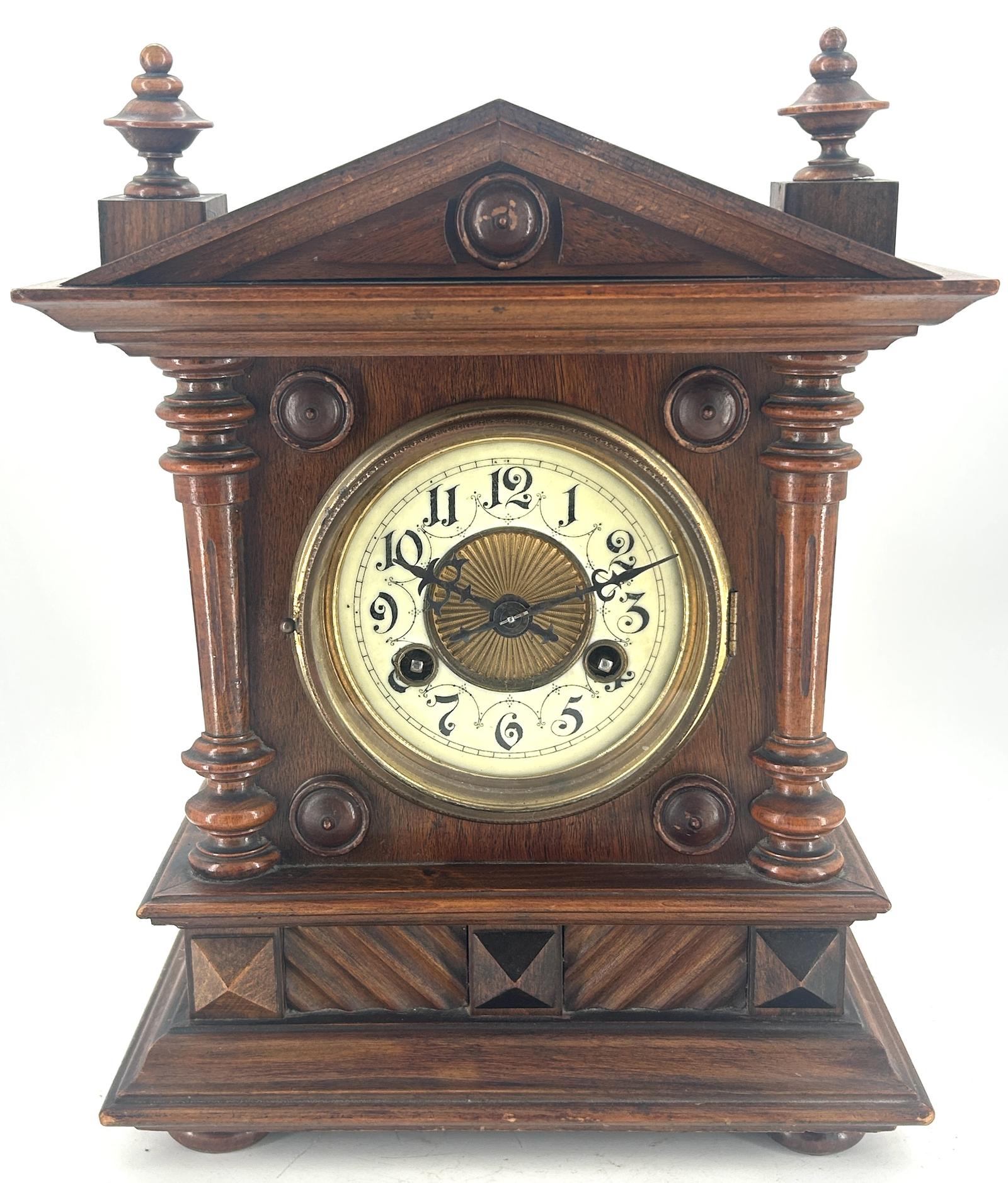 Fabulous Arts & Crafts Bracket Clock by Junghans ca.1900 (1 of 11)