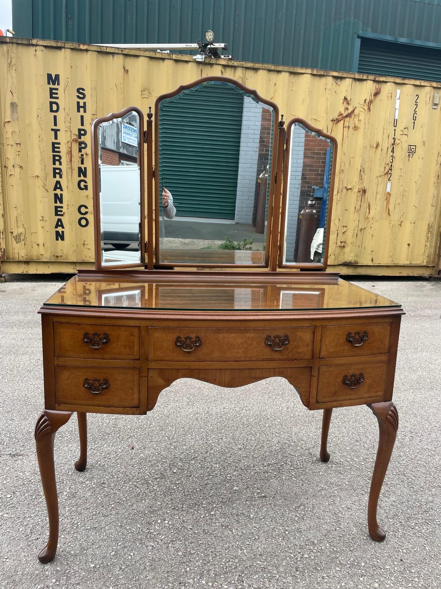 Antique Burr Walnut Dressing Table (1 of 15)