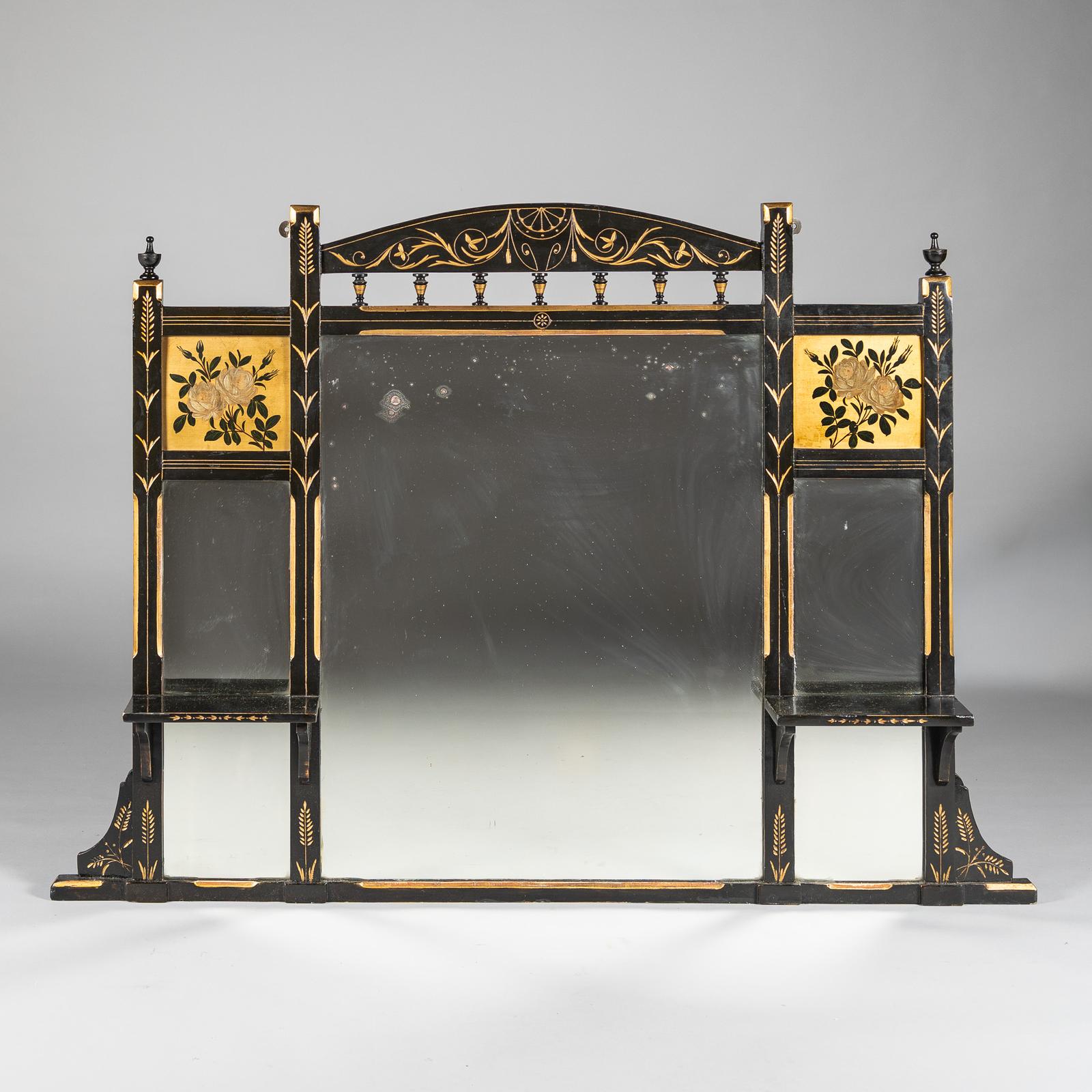 A Stunning Large Victorian Ebonised And Parcel Gilt Overmantle (1 of 9) A Stunning Large Victorian Ebonised And Parcel Gilt Overmantle (1 of 9)