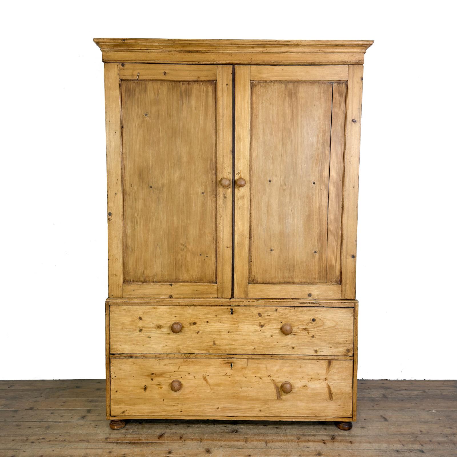 Antique 19th Century Pine Linen Press Cupboard (1 of 9) Antique 19th Century Pine Linen Press Cupboard (1 of 9)