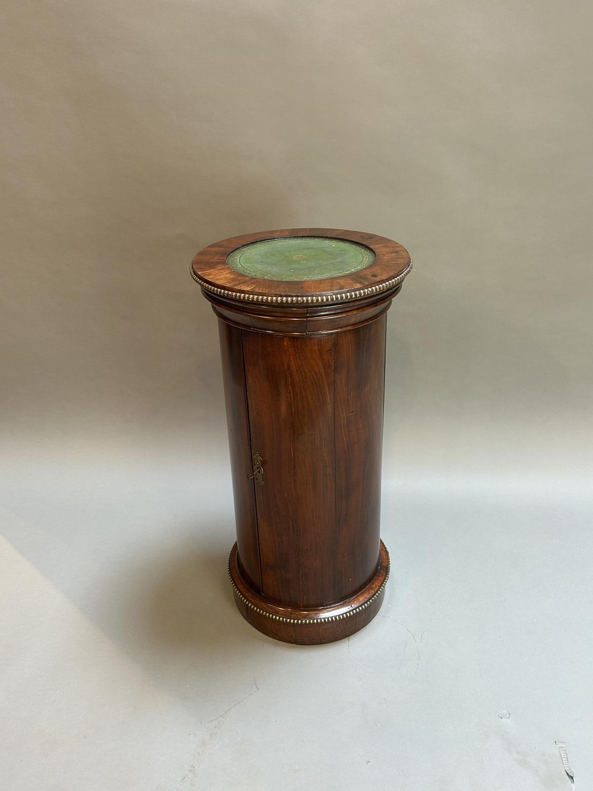 Victorian Mahogany Cylindrical Pedestal Cupboard (1 of 9)