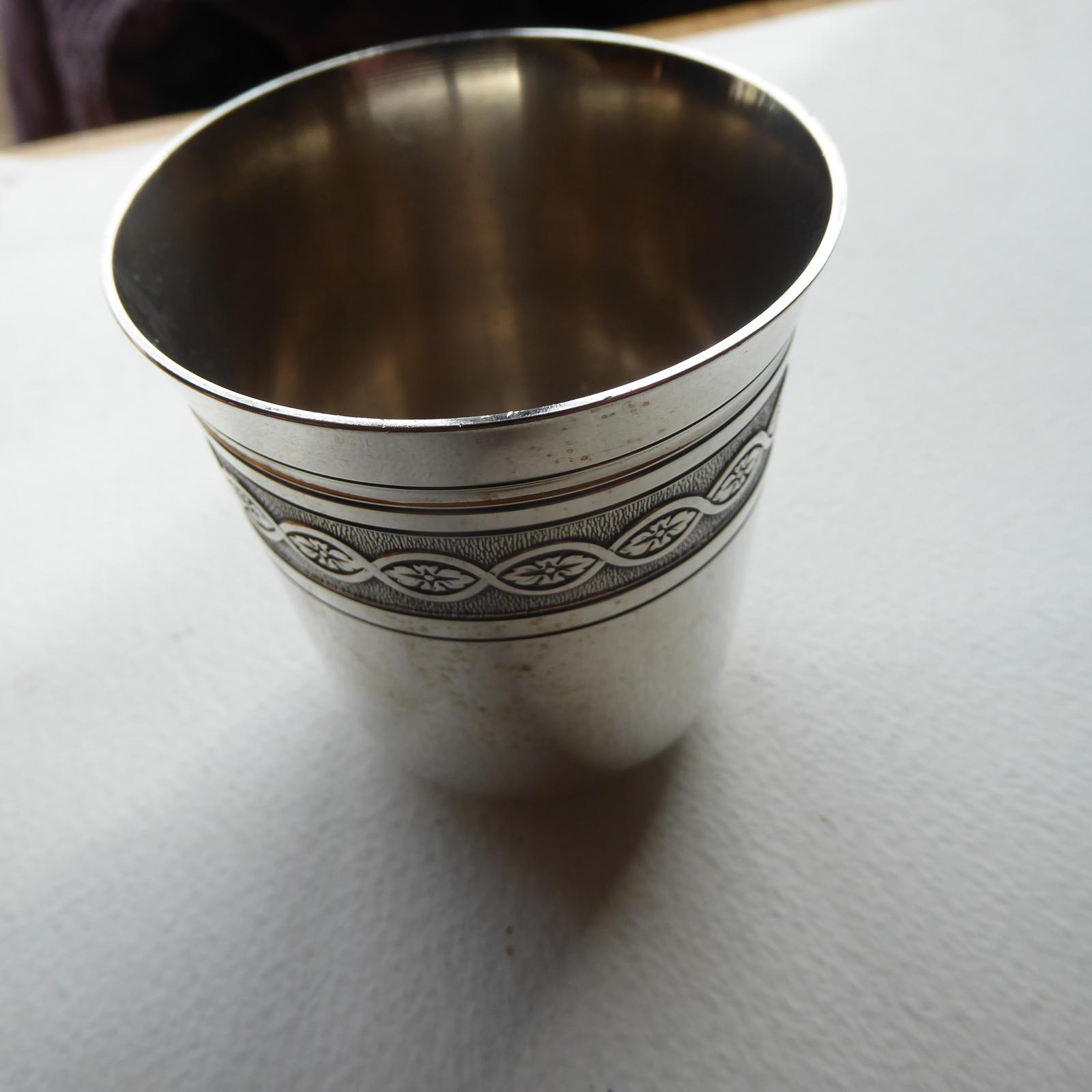 Stamped Christofle France Silver Plate Tumbler (1 of 11) Stamped Christofle France Silver Plate Tumbler (1 of 11)