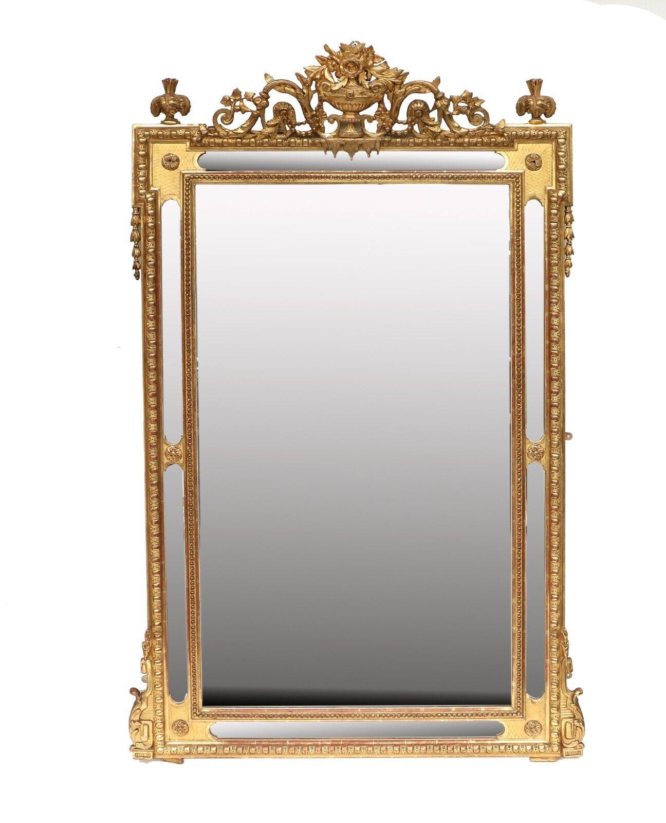 Outstanding French Louis XVI Gilt Mirror (1 of 11)