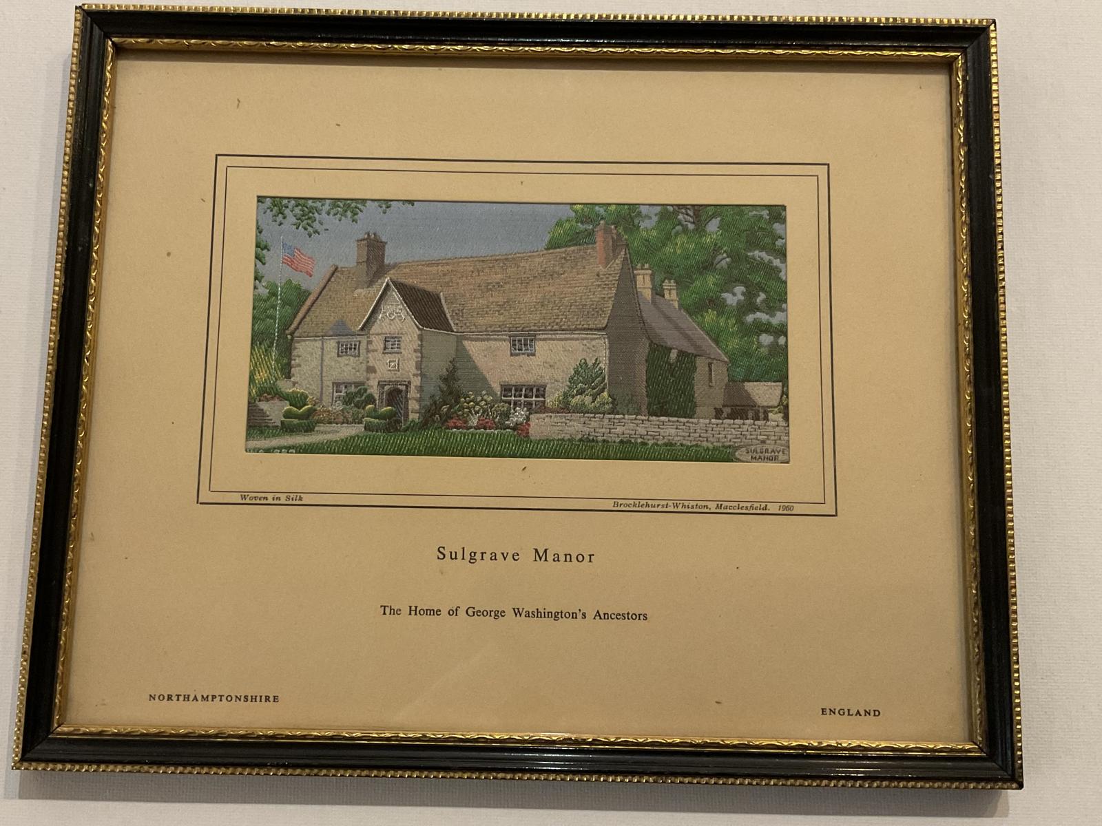 Woven Picture of George Washington’s Ancestral Home (1 of 4) Woven Picture of George Washington’s Ancestral Home (1 of 4)