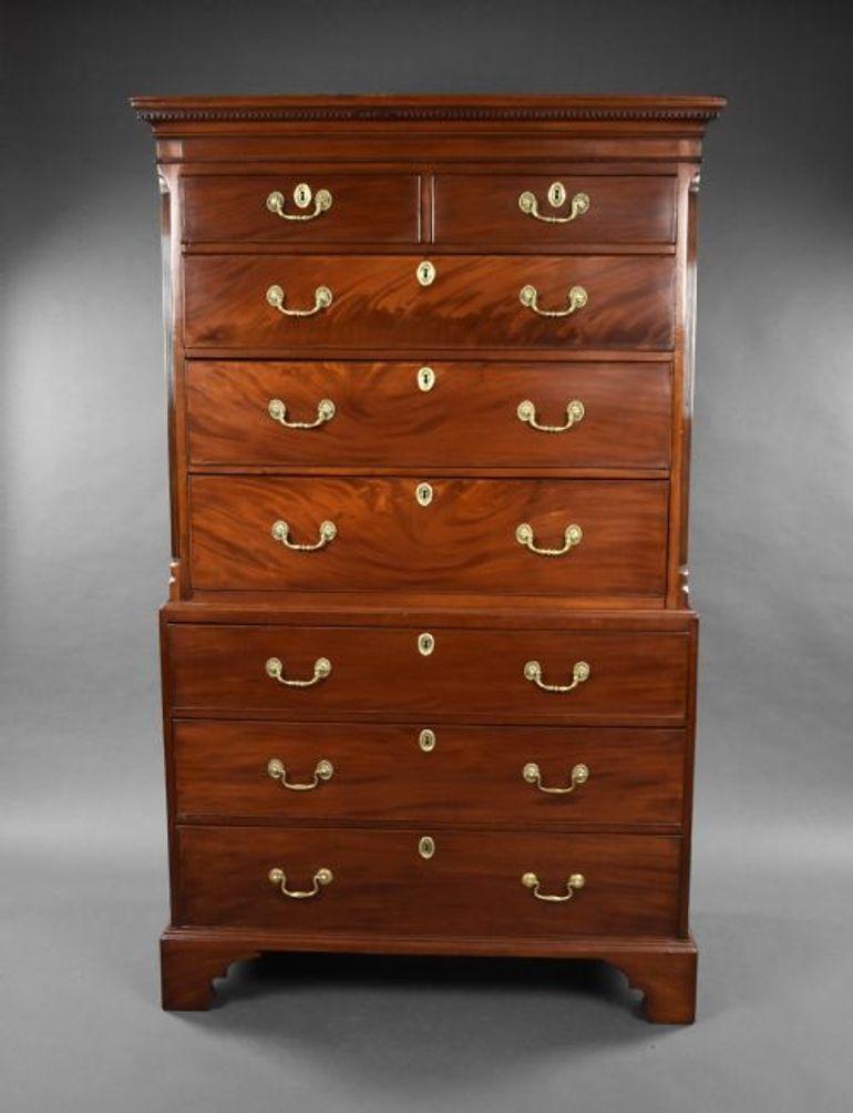 George III Mahogany Chest on Chest (1 of 7)