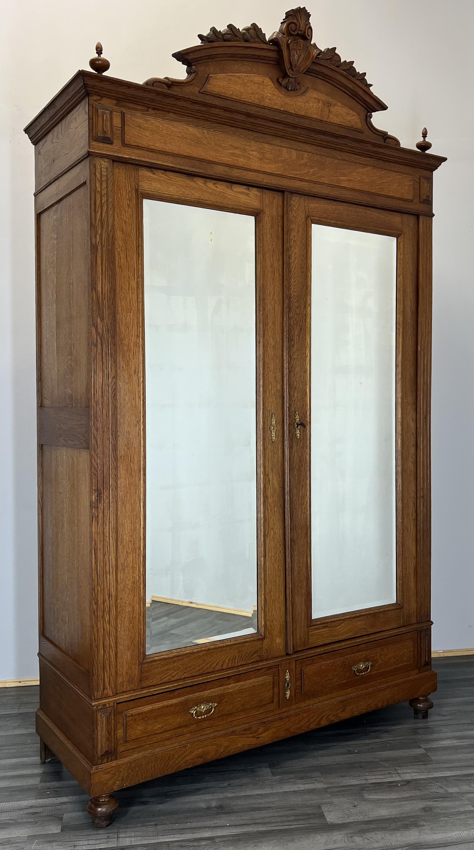 Impressive Antique French Armoire Wardrobe with Mirrors (1 of 14) Impressive Antique French Armoire Wardrobe with Mirrors (1 of 14)