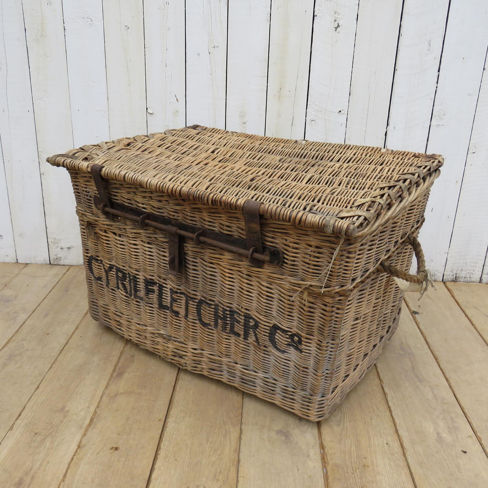 English Wicker Laundry Mill Basket (1 of 11)