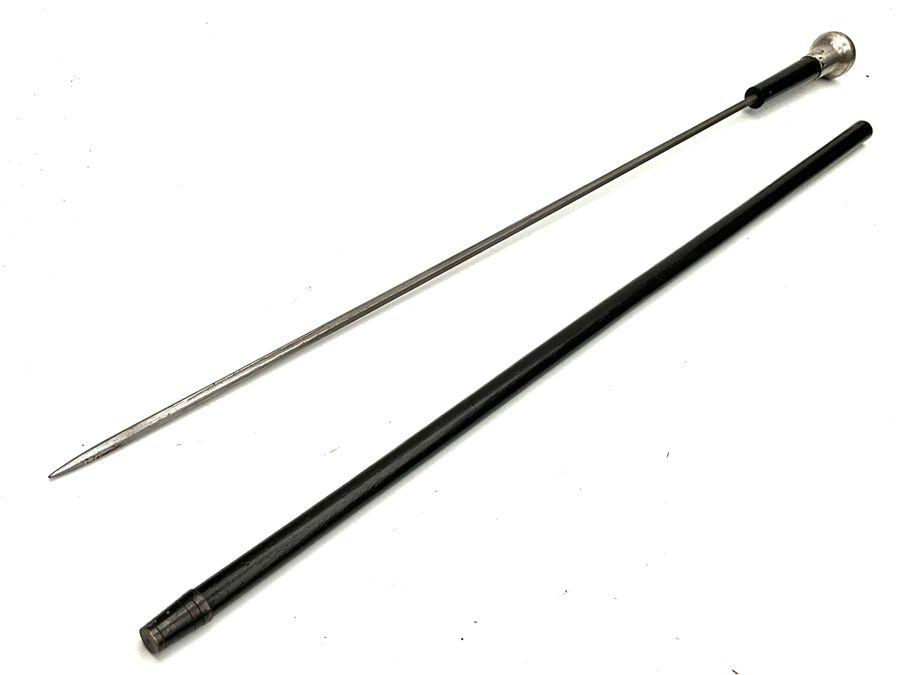 Proper Gent’s Walking Stick / Sword Stick with Silver Topped Handle (1 of 25) Proper Gent’s Walking Stick / Sword Stick with Silver Topped Handle (1 of 25)