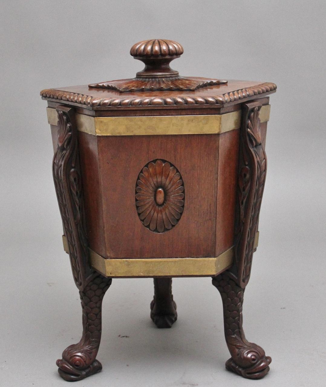 Early 20th Century Mahogany Wine Cooler in the Regency Style (1 of 14)
