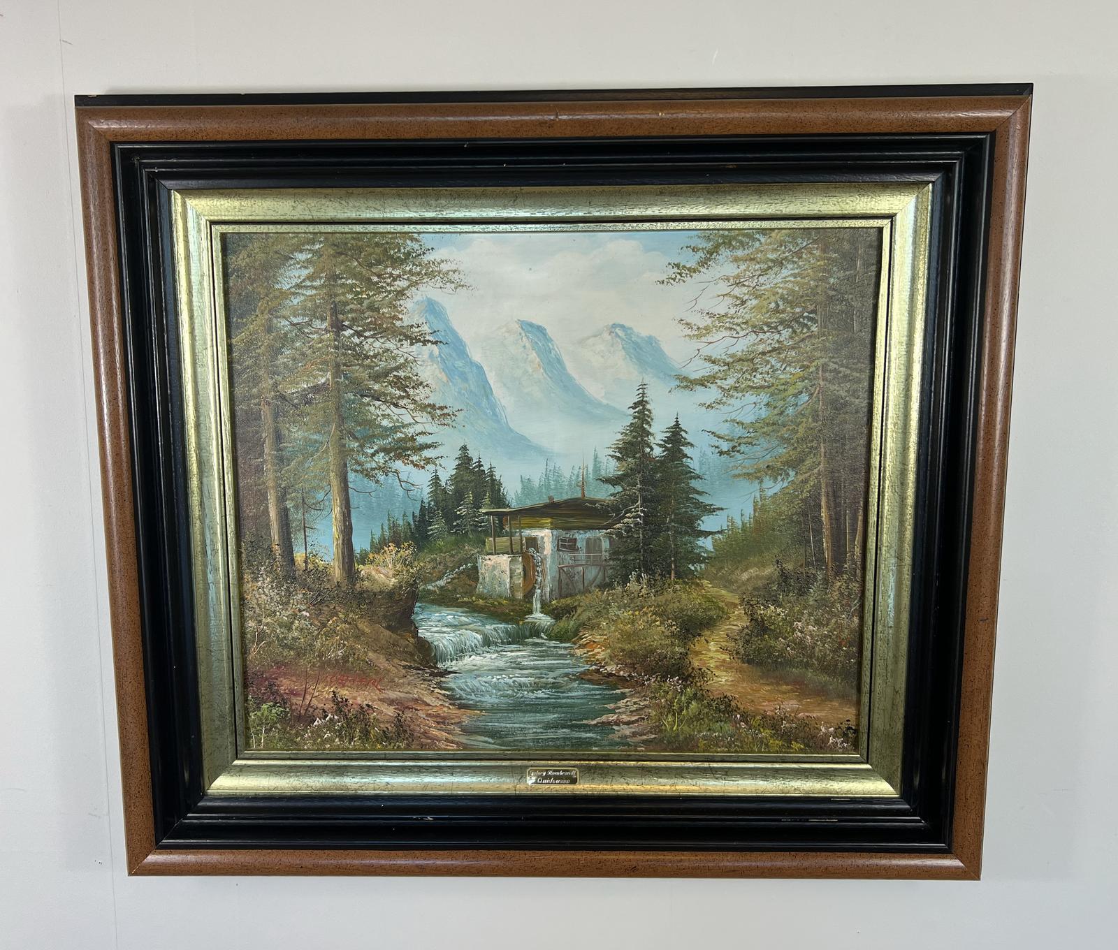 Vintage Oil Painting in Frame (1 of 12)