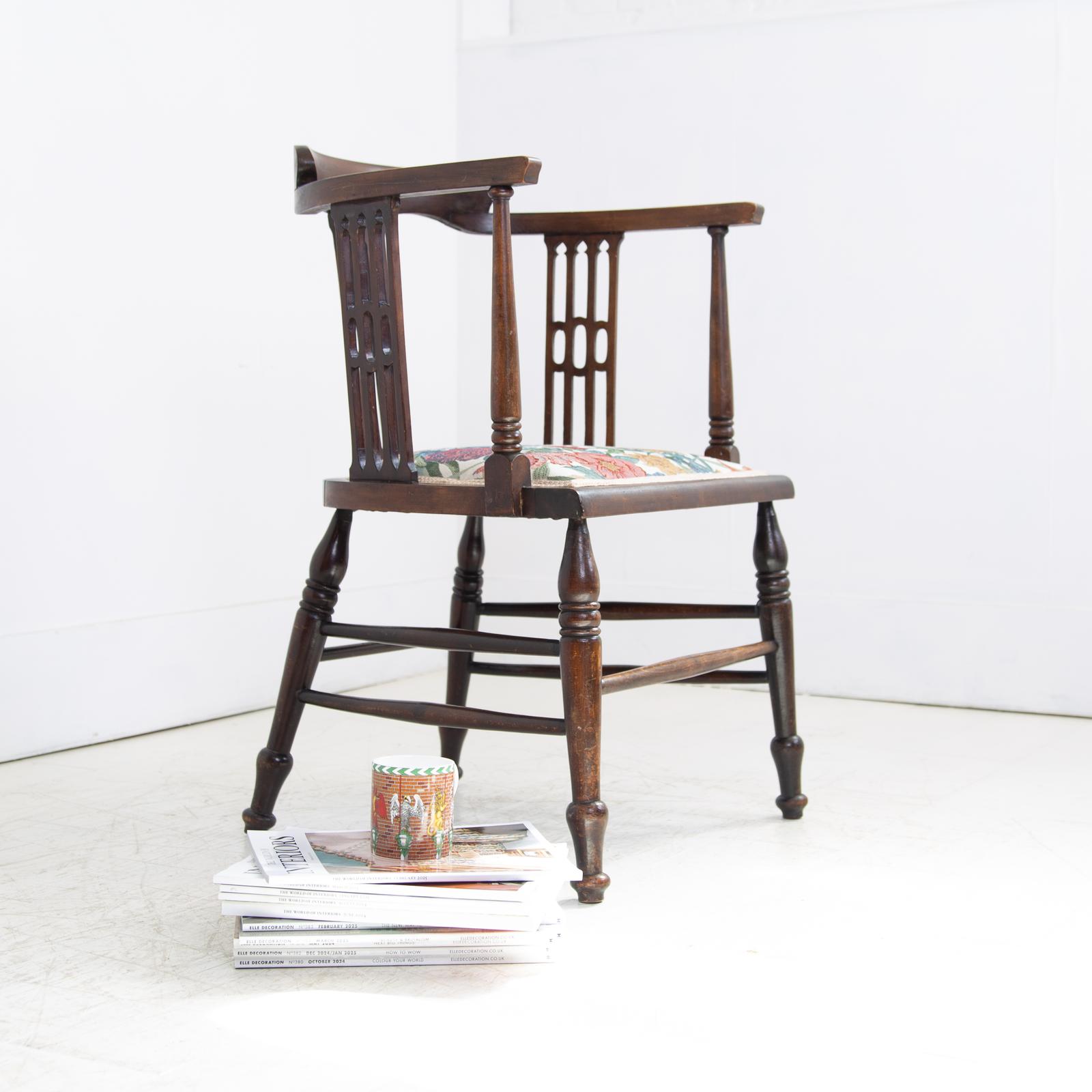 Attractive Occasional Armchair c.1900 (1 of 10)