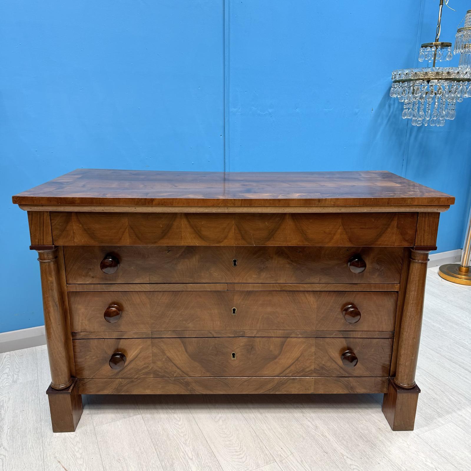 French Cherry Wood Commode Chest of Drawers (1 of 8) French Cherry Wood Commode Chest of Drawers (1 of 8)