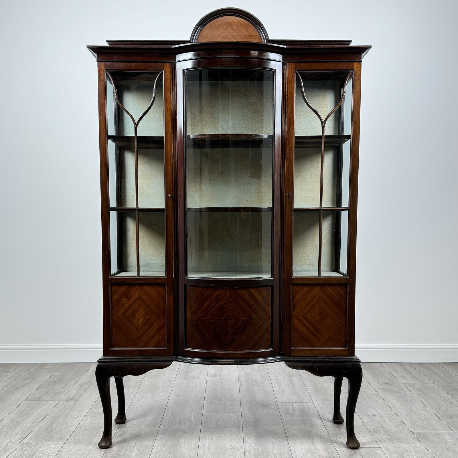Antique 20th Century Glazed Display Cabinet In Mahogany (1 of 10) Antique 20th Century Glazed Display Cabinet In Mahogany (1 of 10)