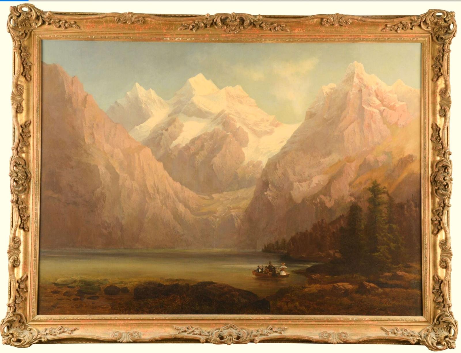 Huge Alps Oil Painting Lake Salzkammergut East of Salzburg Austrian Alps Landscape (1 of 25) Huge Alps Oil Painting Lake Salzkammergut East of Salzburg Austrian Alps Landscape (1 of 25)