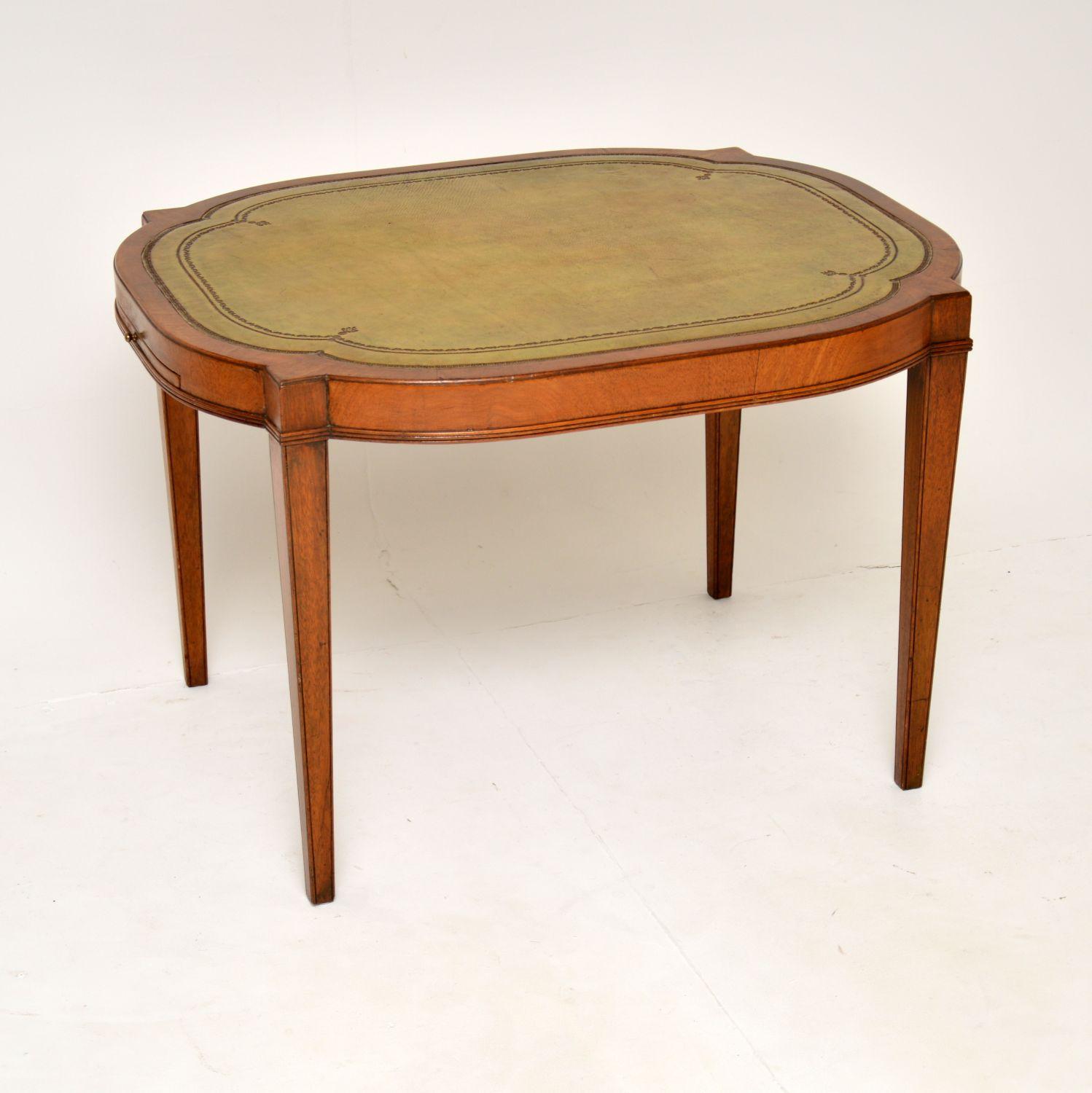 Antique Mahogany & Leather Coffee / Occasional Table (1 of 7) Antique Mahogany & Leather Coffee / Occasional Table (1 of 7)