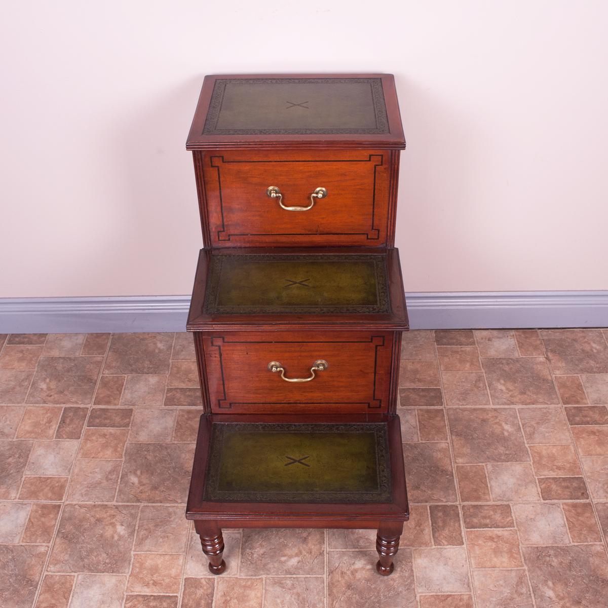 19th Century Mahogany Library Steps (1 of 10) 19th Century Mahogany Library Steps (1 of 10)