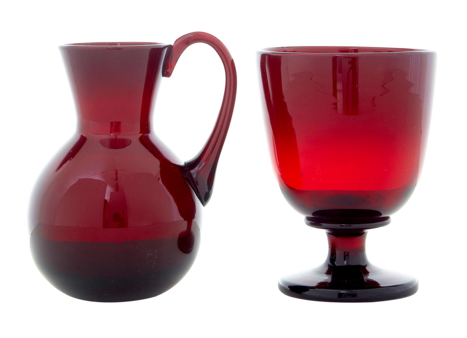 2 Piece’s of 1950’s Red Art Glass by Monica Bratt (1 of 6) 2 Piece’s of 1950’s Red Art Glass by Monica Bratt (1 of 6)